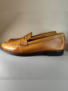 Alden Men's Honey Tan Leather Penny Loafers Sz 11.5